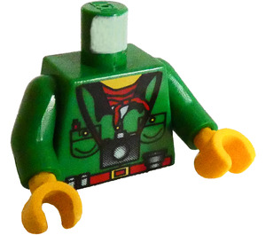 LEGO Green Pippin Reed Torso with Green Arms and Yellow Hands (973 / 73403)