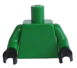 LEGO Green Plain Minifig Torso with Green Arms and Black Hands (973)