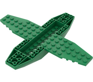 LEGO Grün Flugzeug Unterseite 18 x 16 x 1 x 1 1/3 (35106)