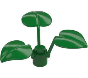 LEGO Grønn Plante med 3 Stor Blader (6255)