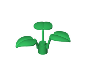 LEGO Green Plant with 3 Large Leaves (6255)