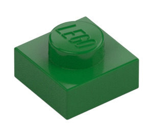 LEGO Verde Piastra 1 x 1 (3024 / 30008)