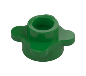 LEGO Vert assiette 1 x 1 Rond avec Fleur Pétales (28573 / 33291)