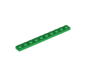 LEGO Vert assiette 1 x 10 (4477)