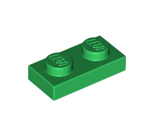 LEGO Groen Plaat 1 x 2 (3023 / 28653)