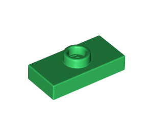 LEGO Green Plate 1 x 2 with 1 Stud (with Groove) (3794 / 15573)