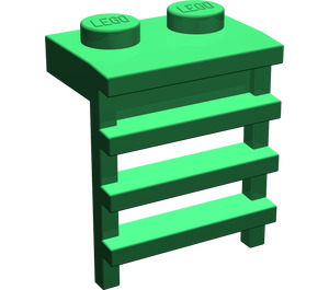 LEGO Groen Plaat 1 x 2 met Ladder (4175 / 31593)