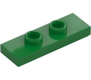 LEGO Green Plate 1 x 3 with 2 Studs (34103)