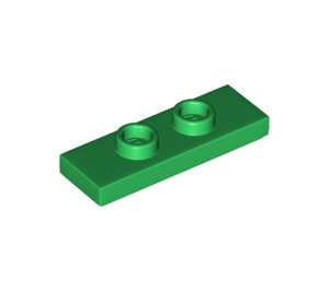 LEGO Green Plate 1 x 3 with 2 Studs (34103)