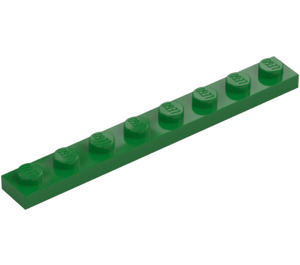 LEGO Vihreä Levy 1 x 8 (3460)