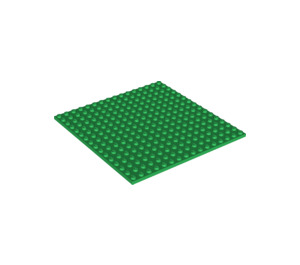 LEGO Vert assiette 16 x 16 avec dessous de côtes (91405)