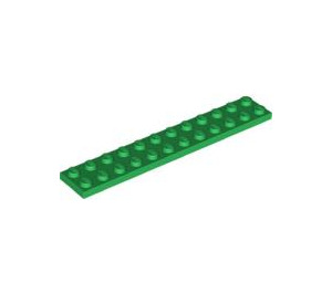 LEGO Groen Plaat 2 x 12 (2445)