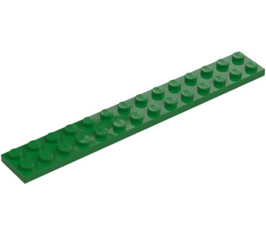 LEGO Zelená Deska 2 x 14 (91988)