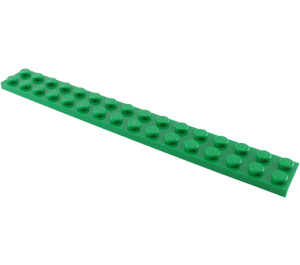 LEGO Grün Platte 2 x 16 (4282)