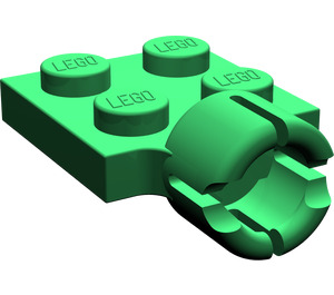 LEGO Vert assiette 2 x 2 avec Douille à rotule Avec 4 emplacements (3730)