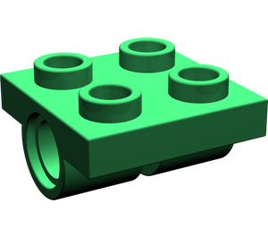 LEGO Groen Plaat 2 x 2 met Gaten (2817)