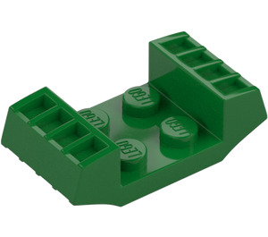 LEGO Zielony Talerz 2 x 2 z Uniesiony Grilles (41862)