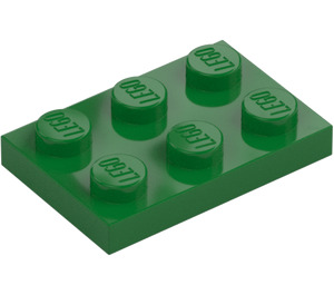 LEGO Green Plate 2 x 3 (3021)