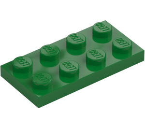 LEGO Zielony Płytka 2 x 4 (3020)