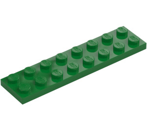 LEGO Grün Platte 2 x 8 (3034)