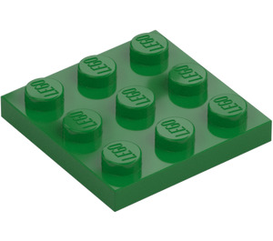 LEGO Verde Placa 3 x 3 (11212)