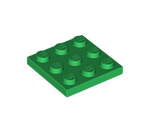 LEGO Grün Platte 3 x 3 (11212)