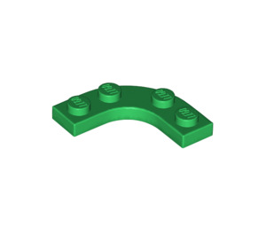 LEGO Grün Platte 3 x 3 Gerundet Ecke (68568)