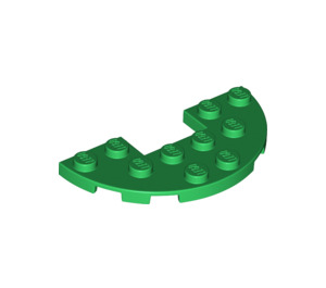 LEGO Vert assiette 3 x 6 Rond Demi Cercle avec Coupé (18646)