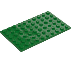 LEGO Vihreä Levy 6 x 10 (3033)