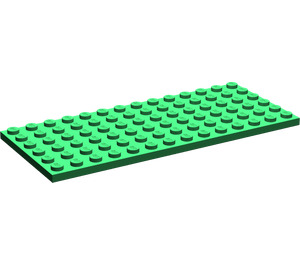 LEGO Grün Platte 6 x 14 (3456)
