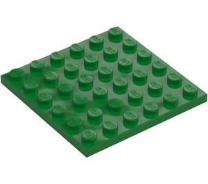 LEGO Grön Platta 6 x 6 (3958)