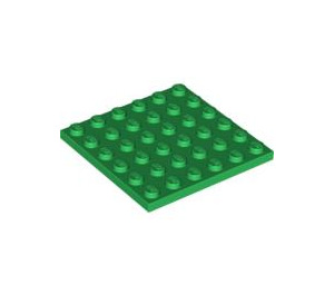 LEGO Grün Platte 6 x 6 (3958)
