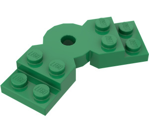 LEGO Grøn Plade Rotated 45° (79846)