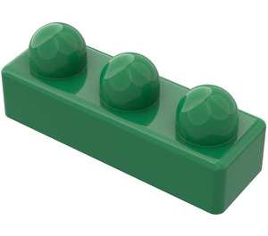 LEGO Groen Primo Steen 1 x 3 (31002)