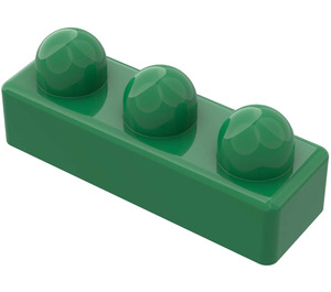 LEGO Green Primo Brick 1 x 3 (31002)