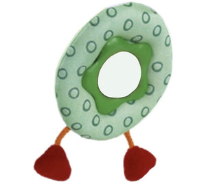 LEGO Green Primo Star in light green foam ring with hanging red legs (44163)