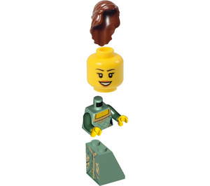 LEGO Zelená Princezna Minifigurka