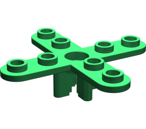 LEGO Grün Propeller 4 Klinge 5 Diameter mit offenem Verbinder (2479)