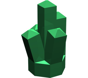 LEGO Green Rock 1 x 1 with 5 Points (28623 / 30385)