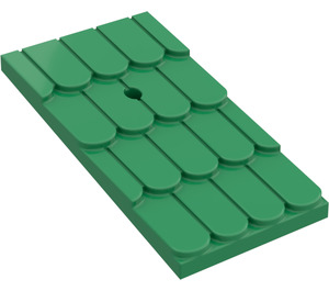 LEGO Vert Roof Pente 4 x 6 avec Haut Trou