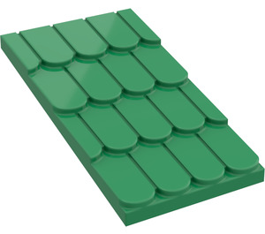 LEGO Vert Toit Pente 4 x 6 sans Haut Trou (4323)