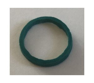 LEGO Green Rubber Band 15 mm Square Cut