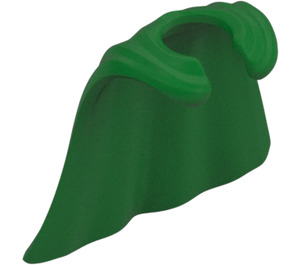 LEGO Groen Rubber Cape met 5 Folds (5725)