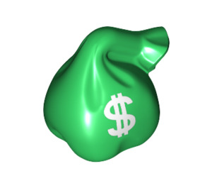 LEGO Green Sack with Money Sign (10169 / 66878)