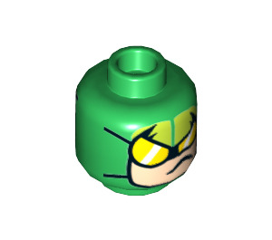 LEGO Grün Scorpion Minifigure Kopf (Einbau-Vollbolzen) (3626 / 29045)