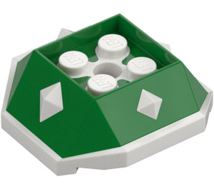 LEGO Verde Shell con Blanco Picos (67931)