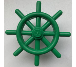 LEGO Green Ship Wheel with Slotted Pin (4790)