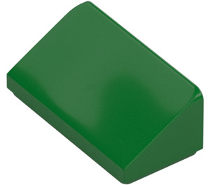 LEGO Verde Con pendiente 1 x 2 (31°) (85984)