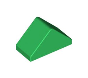 LEGO Vert Pente 1 x 2 (45°) Double avec barre intérieure (3044)