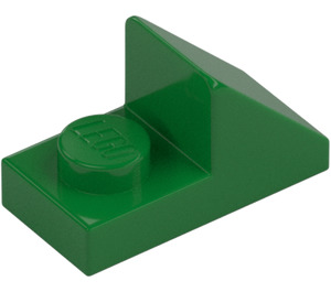 LEGO Groen Helling 1 x 2 (45°) met Plaat (15672 / 92946)